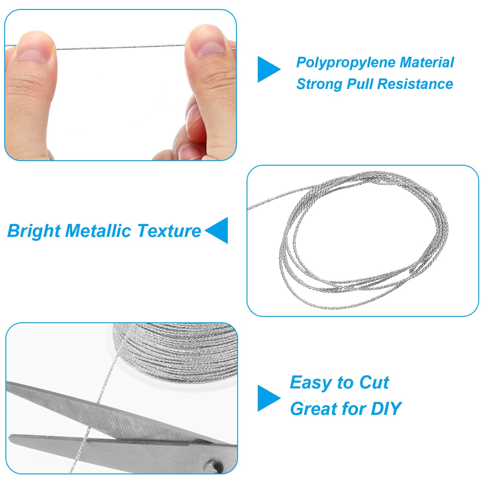 PATIKIL Total 62yard Metallic Cord Set - Image 3