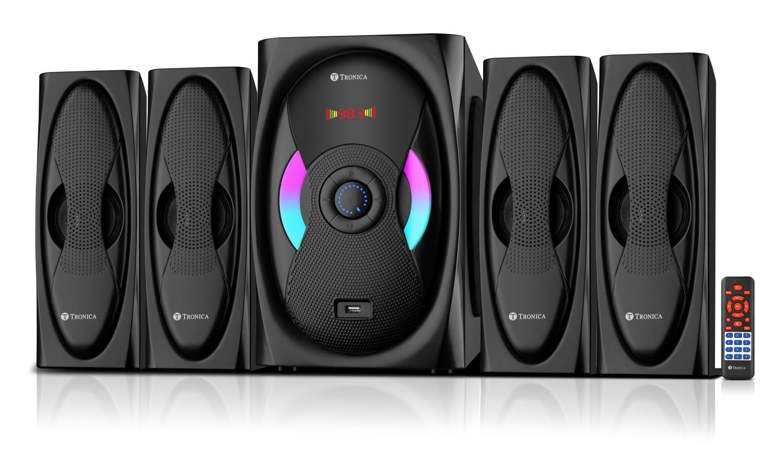 TRONICA BT666 4.1 Home Theater System with Bluetooth/FM/USB/Aux/TV Support & Remote (6 inches Woofer 90W Output) Speaker (B0BSH9KT6P) Amazon Price History, Amazon Price Tracker