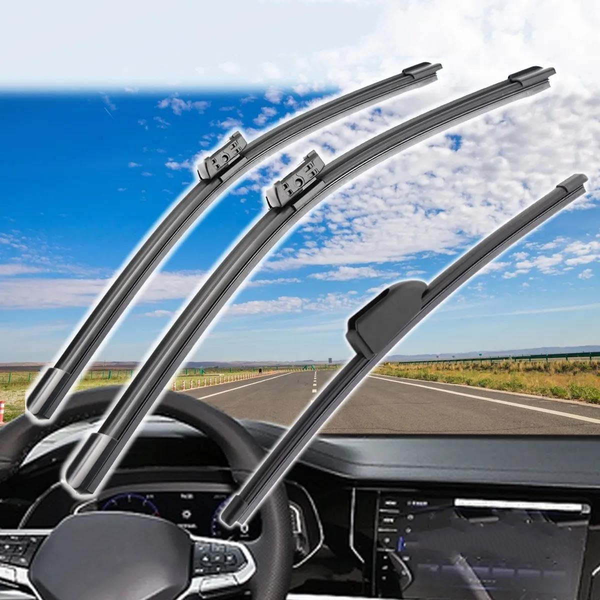 Spazzole Tergicristallo Per Alfa Romeo Per Stelvio Per Tipo 949 SUV 2017-2019 2020 26 "+ 18" + 13 "Anteriore Spazzole Tergicristallo Posteriori Parabrezza Parabrezza Finestra Tergicristallo Auto