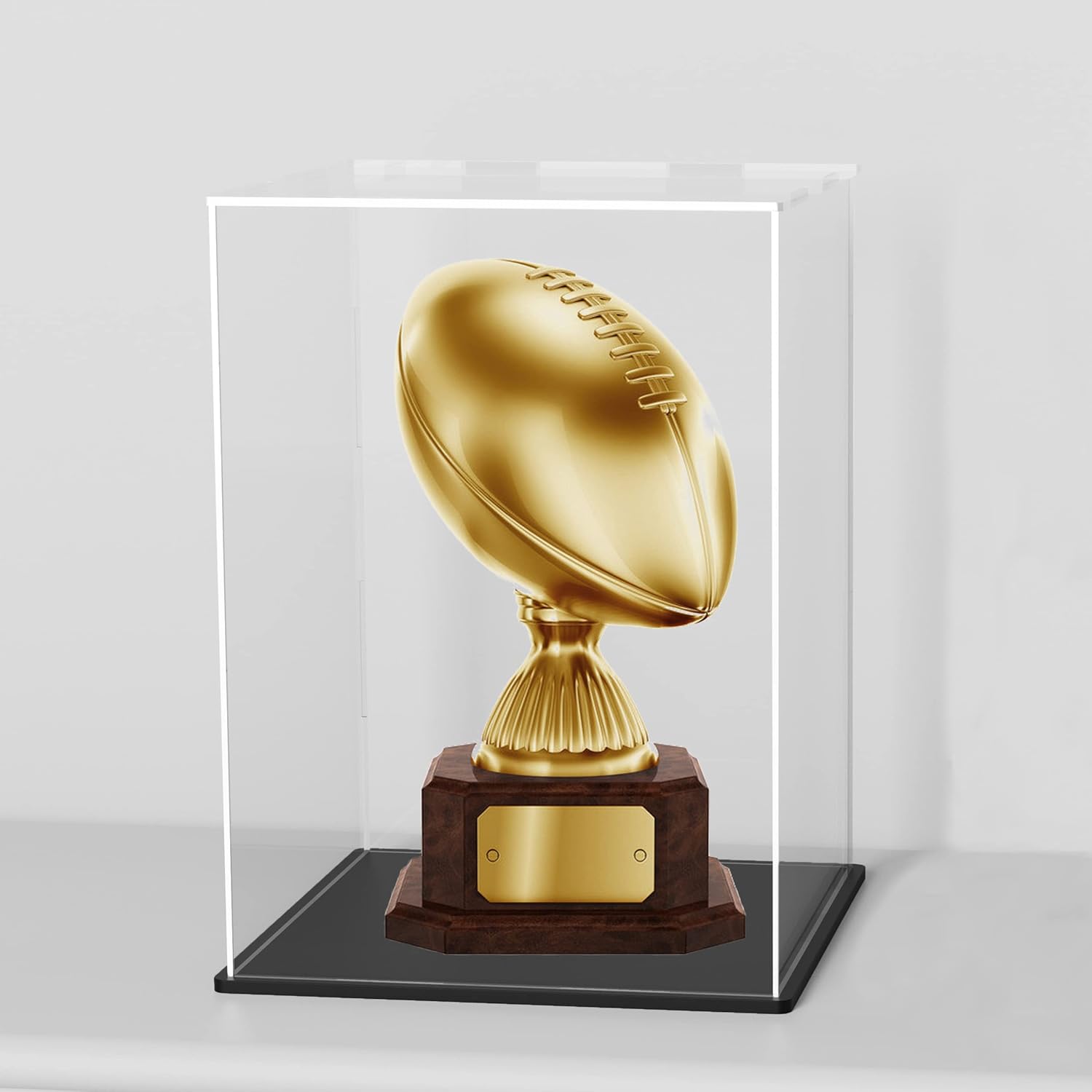 HOPEME 8x12 Inch Acrylic Trophy Case, Clear Acrylic Case for 11’’ Tall