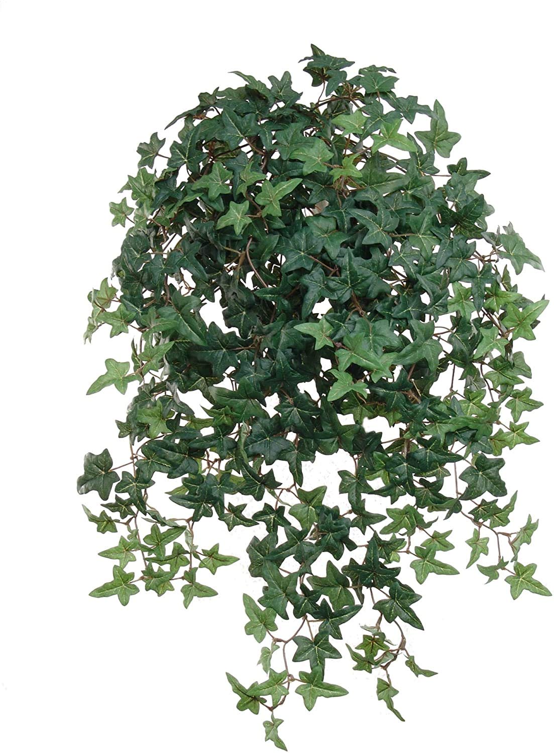 Larksilk Cascading English Ivy - Artificial Ivy Vine for Hanging Basket Decor, Window Boxes, Indoor Decoration, Outdoor Planter - 27