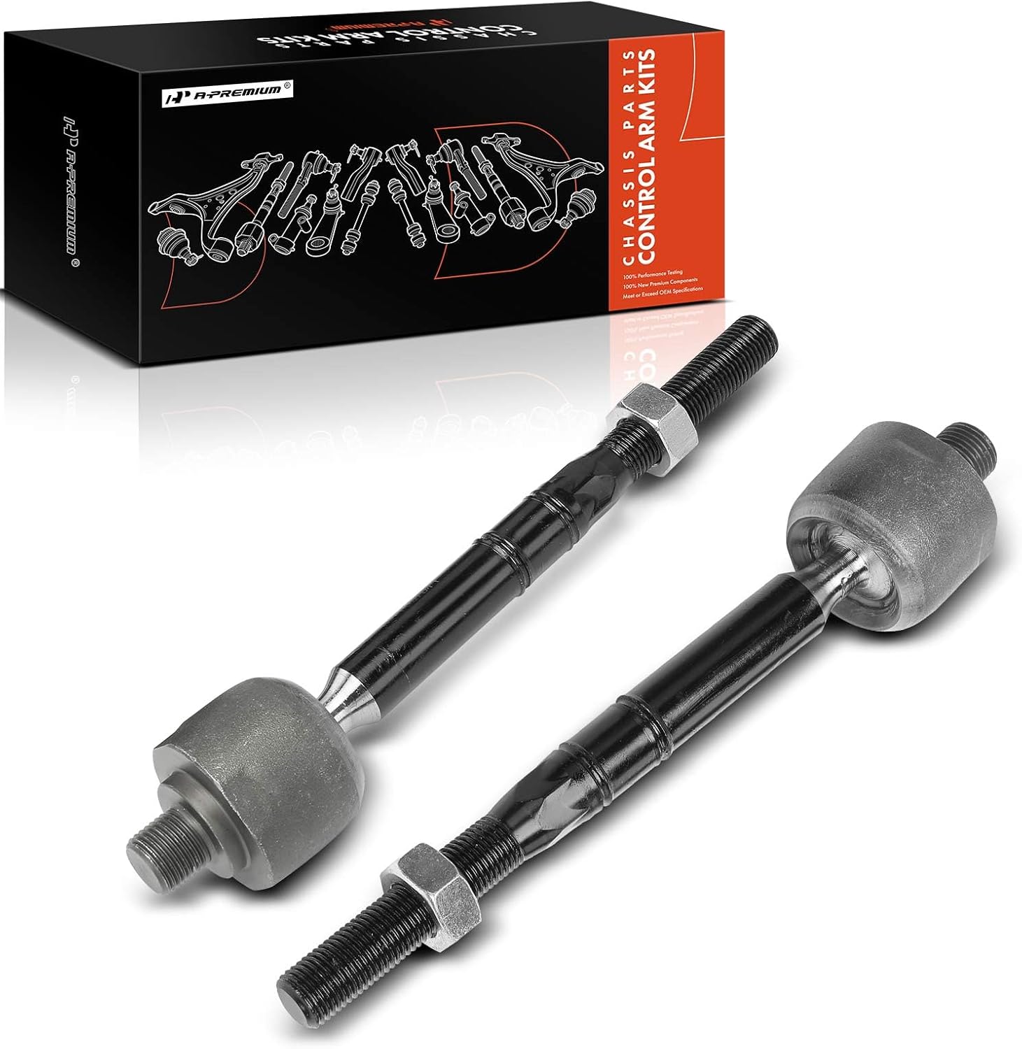 A-Premium 2 x Front Inner Tie Rod Ends, Compatible with Mercedes-Benz X164 GL320 GL350 GL450 GL550 & W164 ML320 ML350 ML450 ML500 ML550 & W251 R320 R350 R500 & AMG-ML63/R63