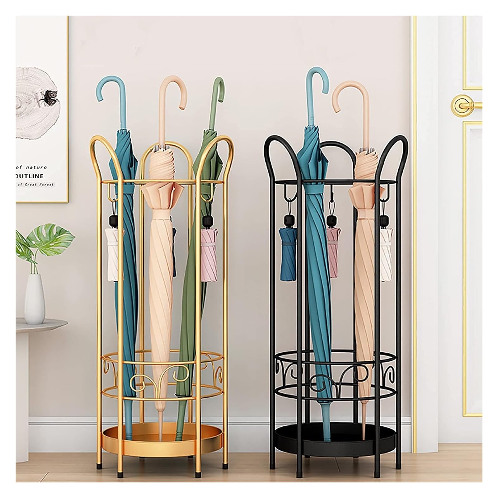 Porte-parapluie en métal pour protéger votre sol des gouttes