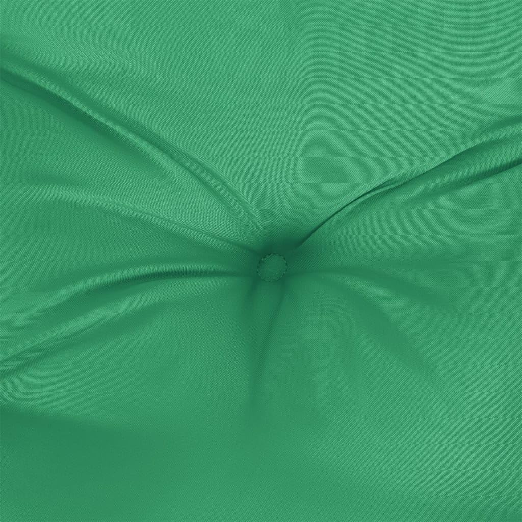 Coussin de Palette Vert 80x40x12 cm, Coussin pour Canapé de Jardin et Banquette Extérieure, Rembourrage Moelleux en Polyester pour Mobilier de Terrasse et Salon
