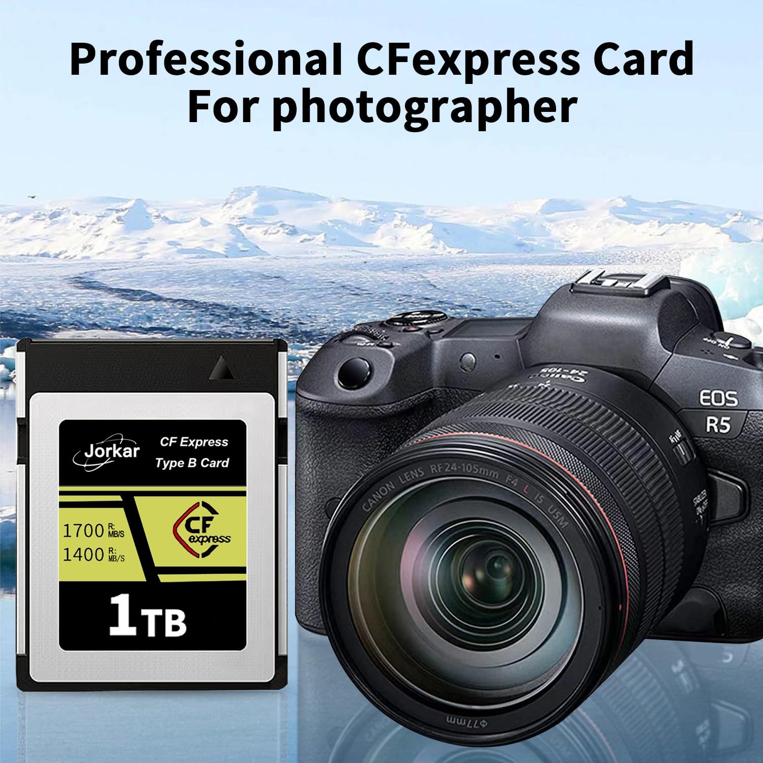 CFexpress Type B Carte Mémoire 256Go Gold pour Caméra Nikon Z6/Z7/D6/D5/D850/D500, pour Canon EOS-1DX/C300/C500/R5 R5C R3, pour Panaso GH6/S1/S1R/S1K, DJI Ronin 4D,RAW 8K 4K