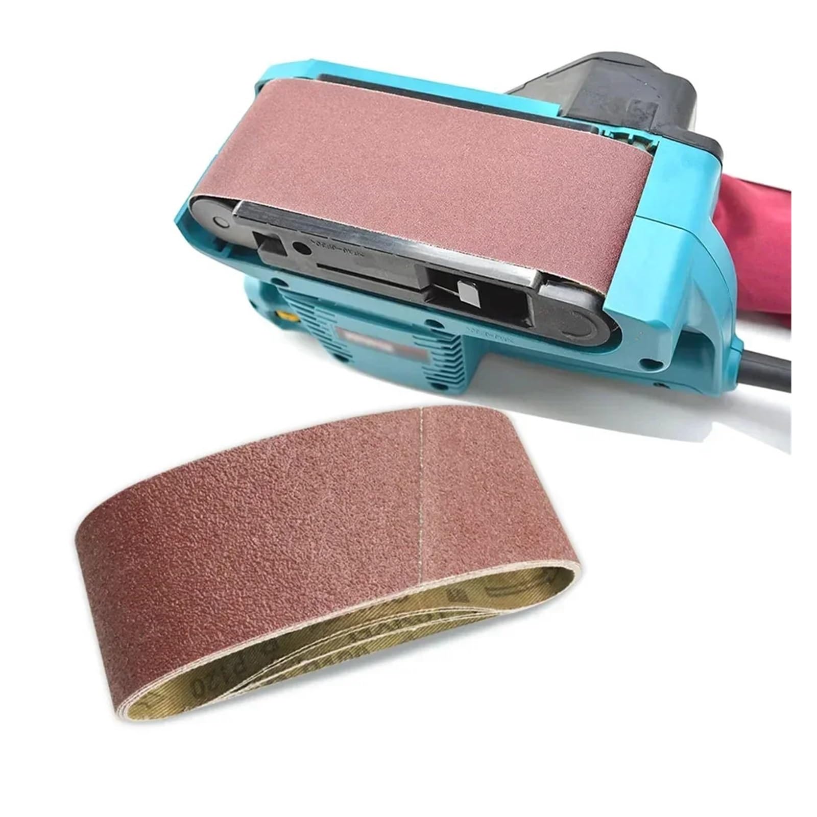 10 pz Nastro Abrasivo Carta Vetrata A Grana Fine Levigatrice Abrasiva 100 * 560mm 60 Grana for Legno Metallo Plastica Lucidatura Strumenti di macinazione Parti