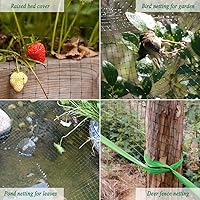 Vista 6 de Red para pájaros de 7 x 25 pies – Malla de jardín de 3/4 pulgadas para protección de plantas, malla de valla de ciervos contra pájaros, ardillas