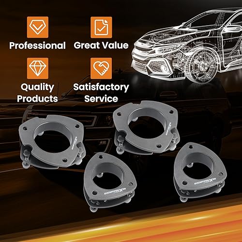 Miniatura 6 de Kit de elevación de nivelación delantera y trasera de 3.5 pulgadas y 2.5 pulgadas para Ford Expedition 2003-2018, para Lincoln Navigator 2WD/4WD,