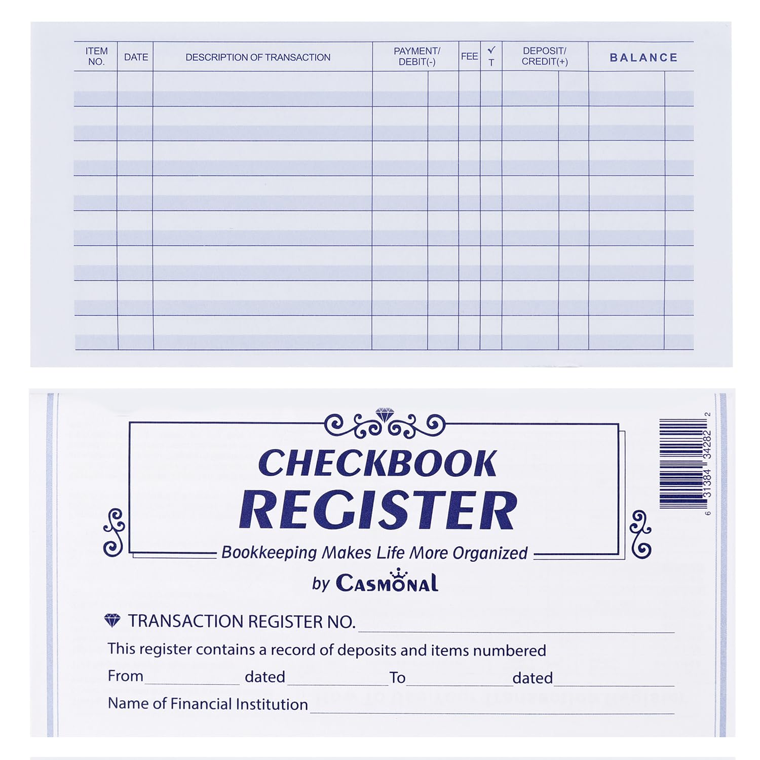 12 Pack Checkbook Register, Check Register Books for Personal and Work Use, Transaction Registers, Accounting Ledger Books, and Checking Account Register Books, 25/26/27Calendars