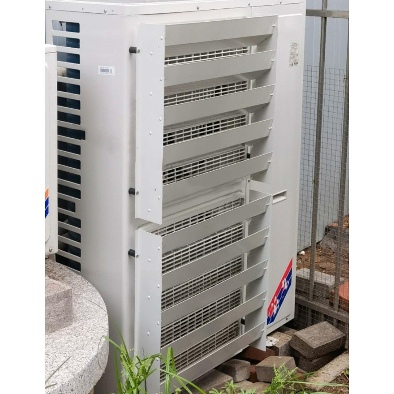 Copertura Esterna Per Condizionatore - Deflettore Aria In Acciaio Inox, Antivento E Protettivo - Foto 5