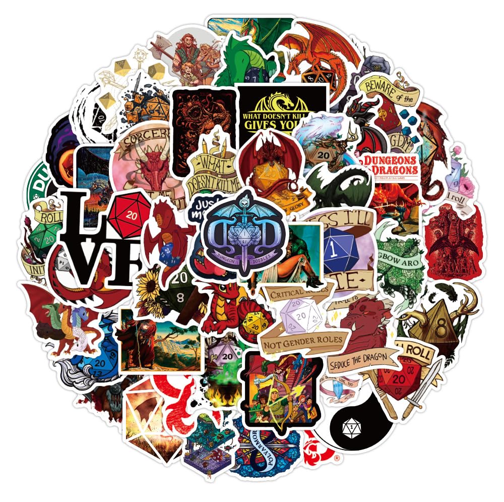 Dungeons and Dragons Stickers 100pcs