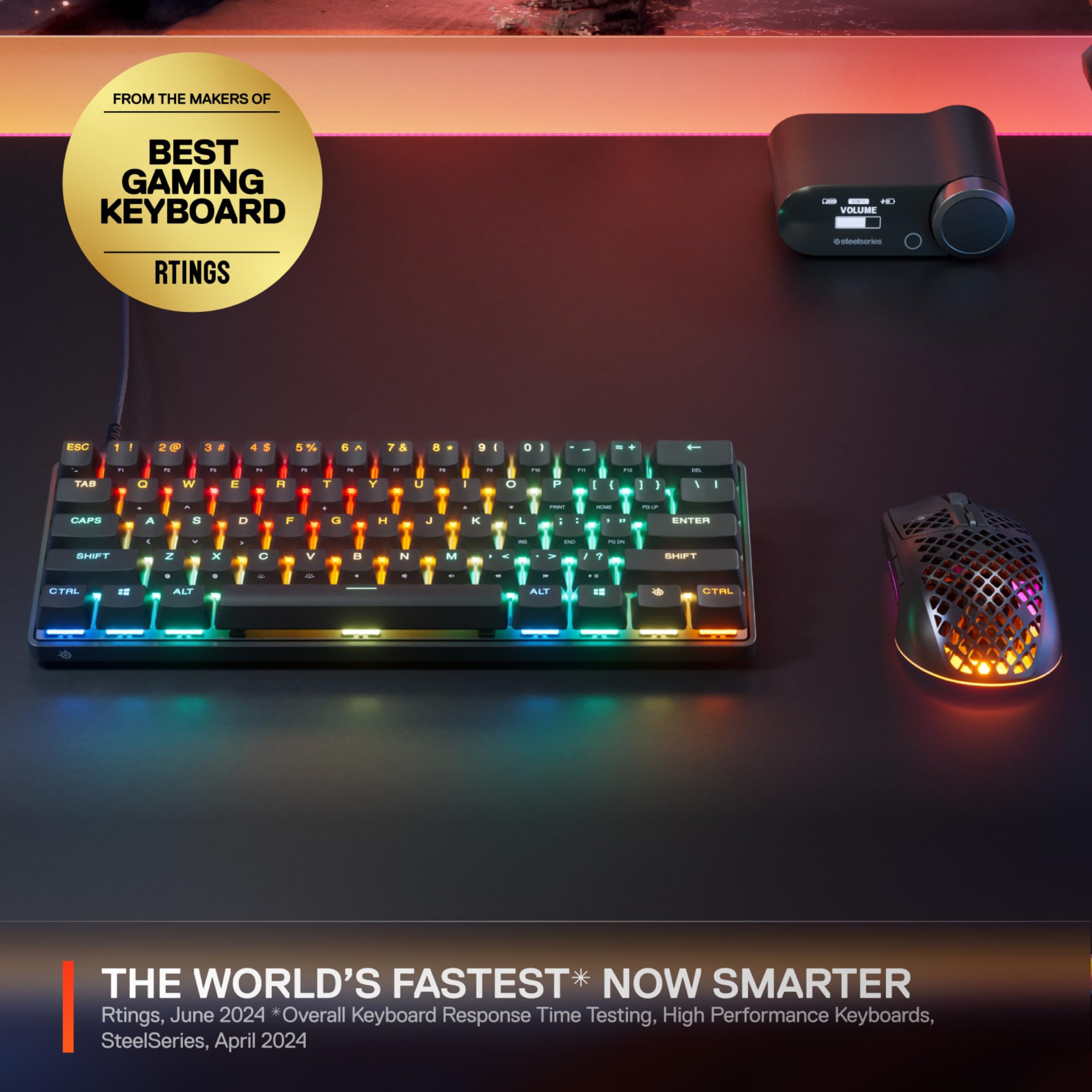 SteelSeries Apex Pro Mini Gen 3 - HyperMagnetic Gaming Keyboard