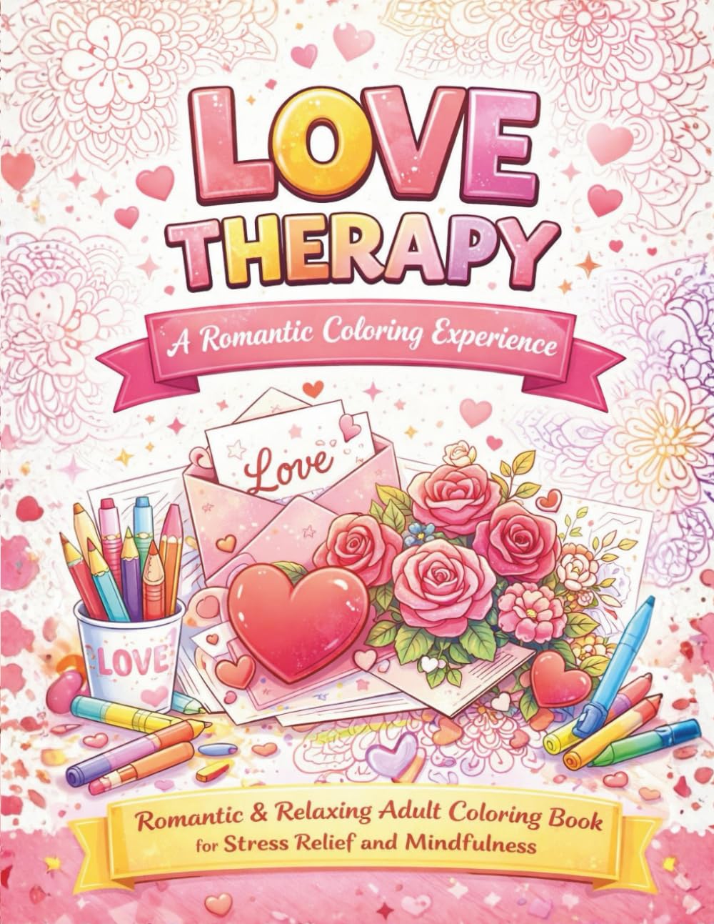 Valentine’s Day Coloring Book for Adults: Relaxing and Romantic Designs with Hearts, Gifts and Lovely Patterns