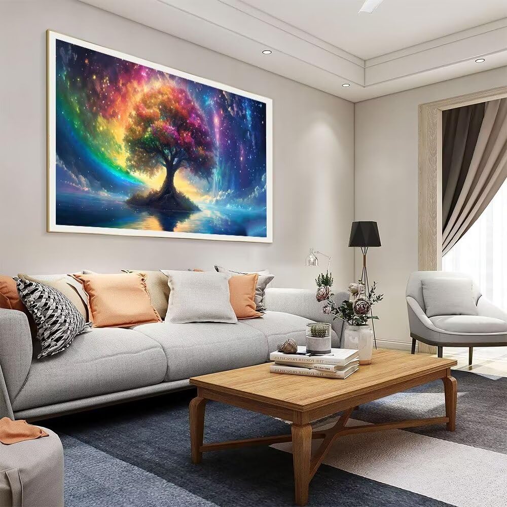 5D DIY Diamond Painting Kit Completo, Albero Dream Diamantini Strass Ricamo a Punto per Adulti Bambini Decorazione Casa, Kit per Pittura Diamante Mosaico Fai Da Te, per Decorazioni Casa 50x120cm S-310