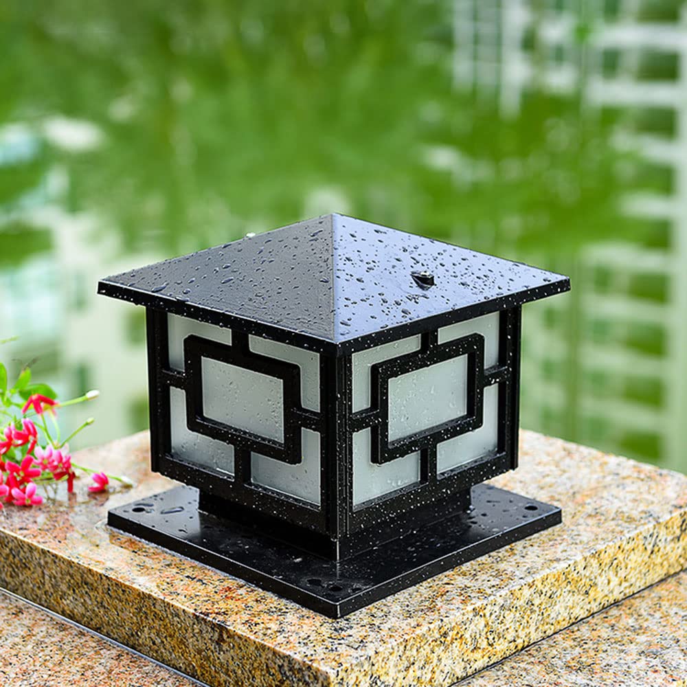 Luci da Esterno in Stile Paesaggio, con Paralume in Acrilico Impermeabile IP54, per Recinzione da Cortile, Regolabili, per Decorazioni da Giardino, Adatte a Pali.