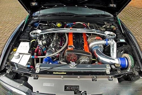 Miniatura 2 de TSUBASA Soportes de elevación para Nissan Skyline GT-R GTR R33 1993-1998 Capó delantero Modificar fibra de carbono Amortiguadores de choque cargados