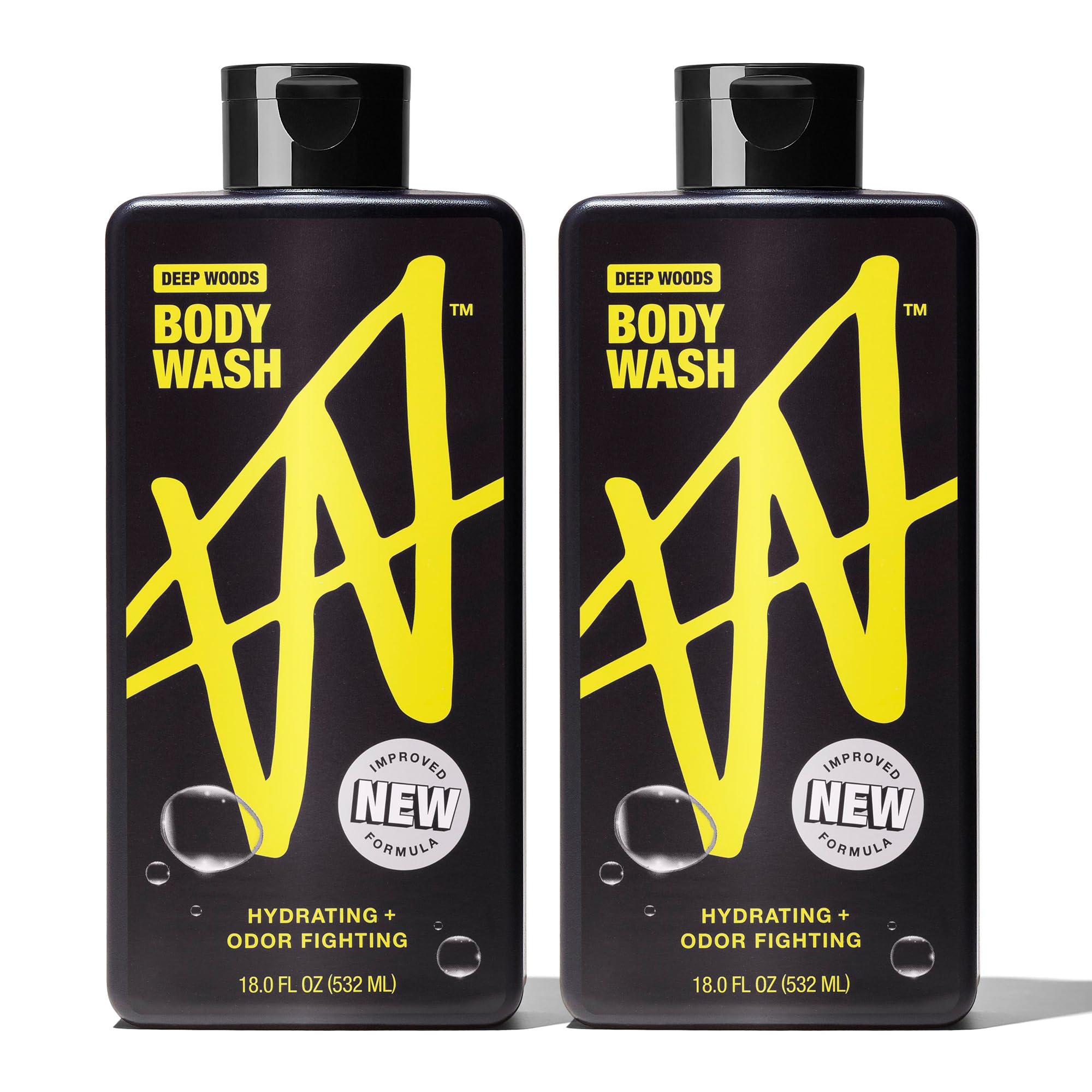 W By Jake Paul Body Wash for Men Odor Fighting Deep Cleaning Shower Gel Hydrating Mens Bodywash Deep
