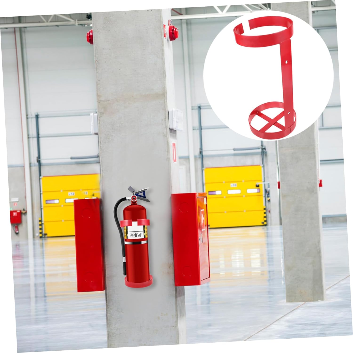 6kg Metal Fire Extinguisher Bracket Wall Mount Holder ABC Auto Fire Extinguisher Holder for Cars