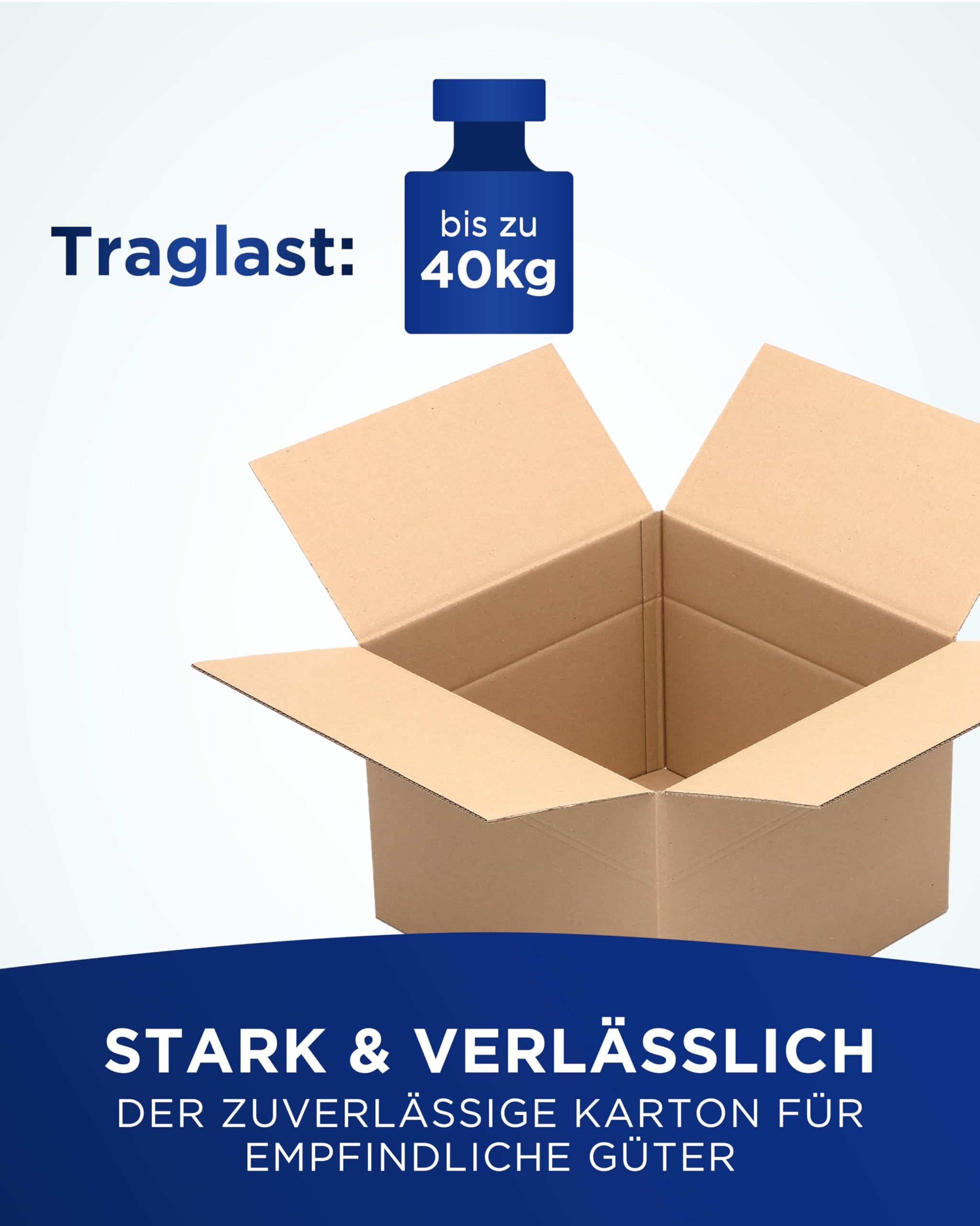 15 cartons de 400 x 400 x 300 mm pour l'expédition de colis