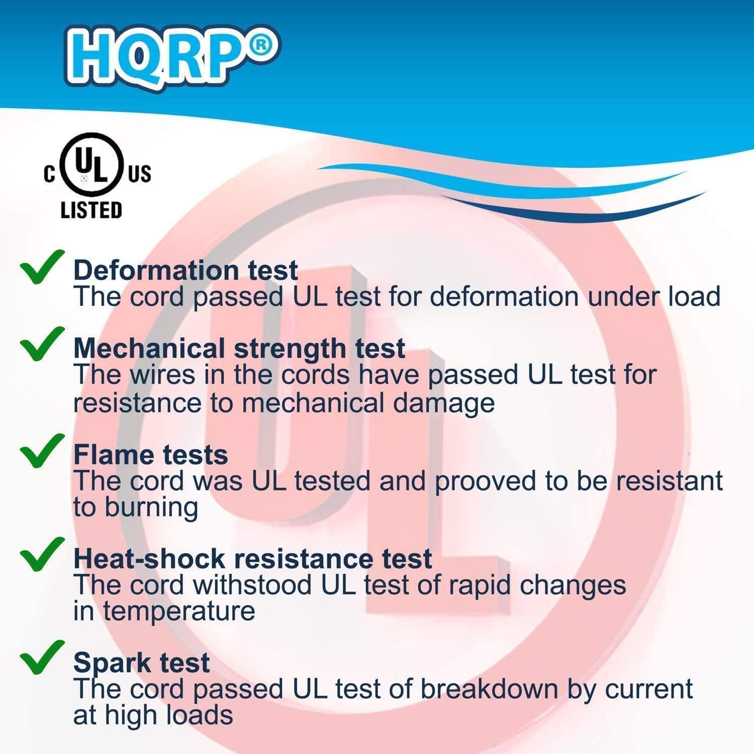 HQRP AC Power Cord Compatible with Dyson DC41 Upright Vacuum Cleaner 920165-03 DC-41 Mains Cable DC 41 Animal, DC41 Multi Floor Exclusive