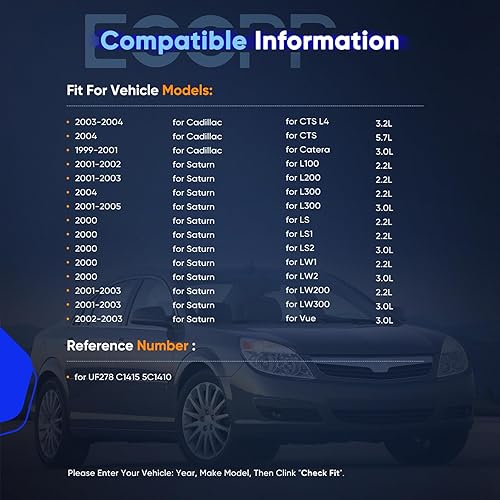 Vista 1727 de ECCPP Bobinas de encendido portátiles de repuesto para automóvil compatibles con Infiniti I30/para Nissan Maxima 3.0L V6 2000-2001 Reemplazo