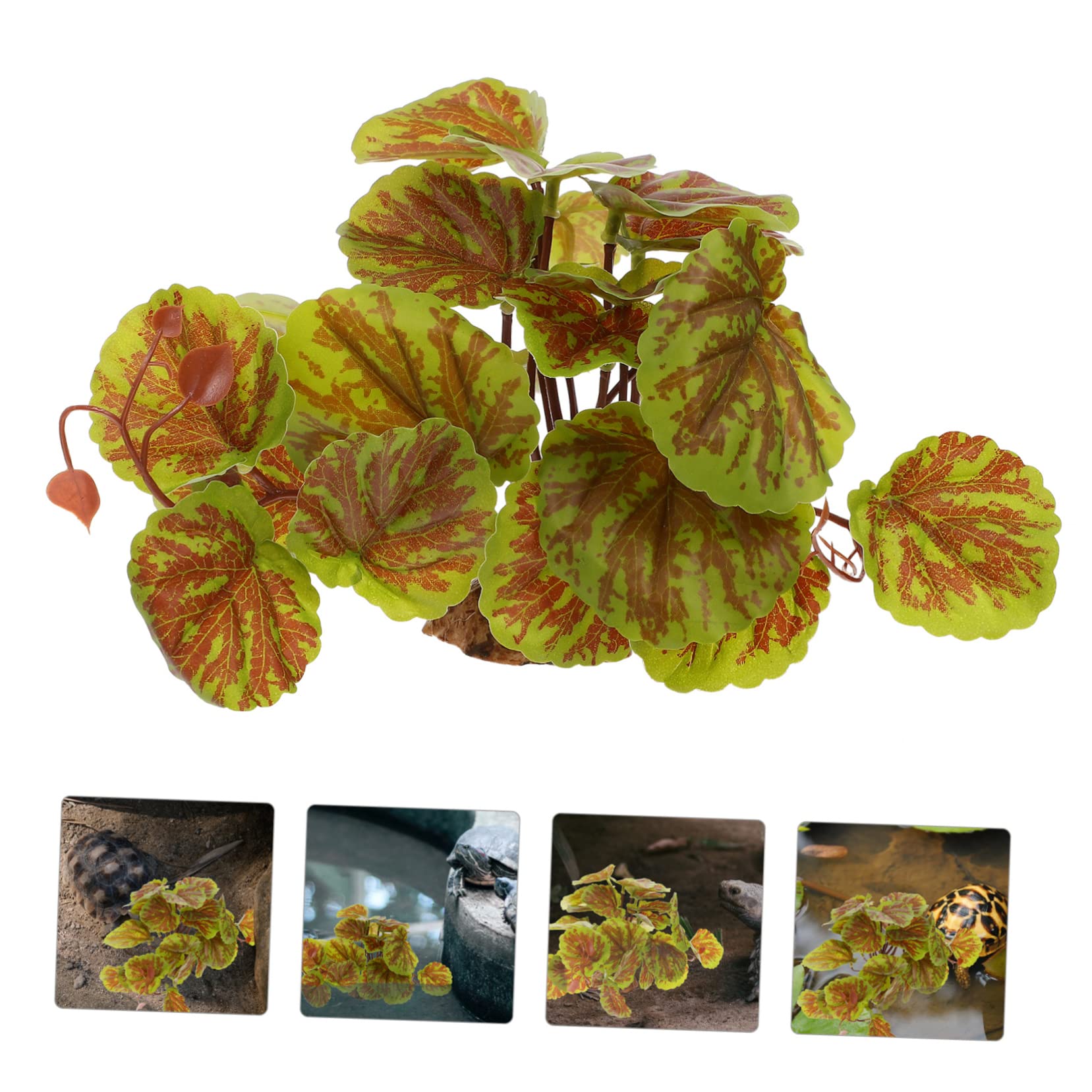 Milisten Artificial Reptile Plant Decor Terrarium Plant for Reptile Tank and Safe Hiding Spot for Amphibians Easy Installation for Fish Tanks and Terrarium Decor - Image 4