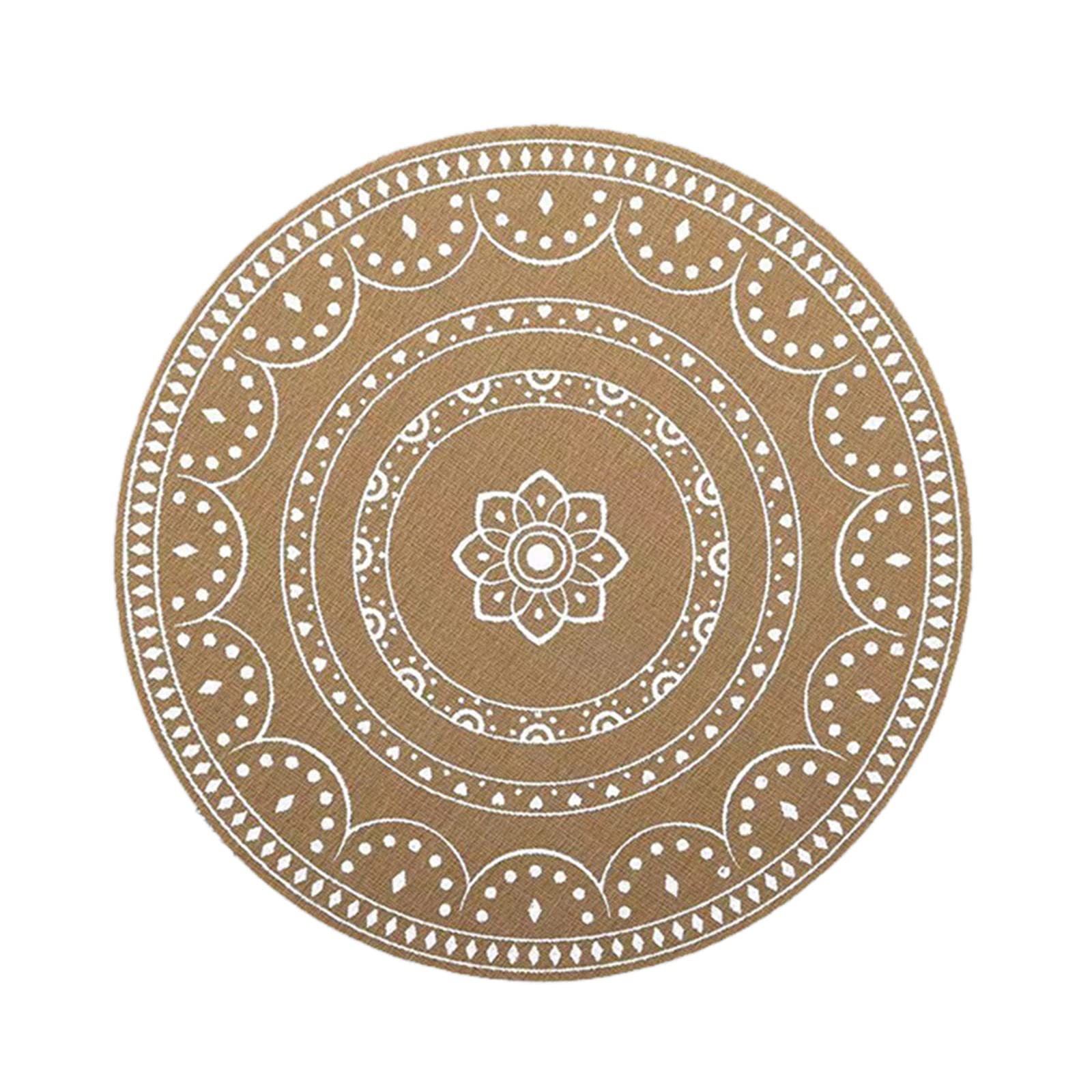 Round Dining Table Mat Imitation Placemats Placemat For Parties Farmhouse Christmas