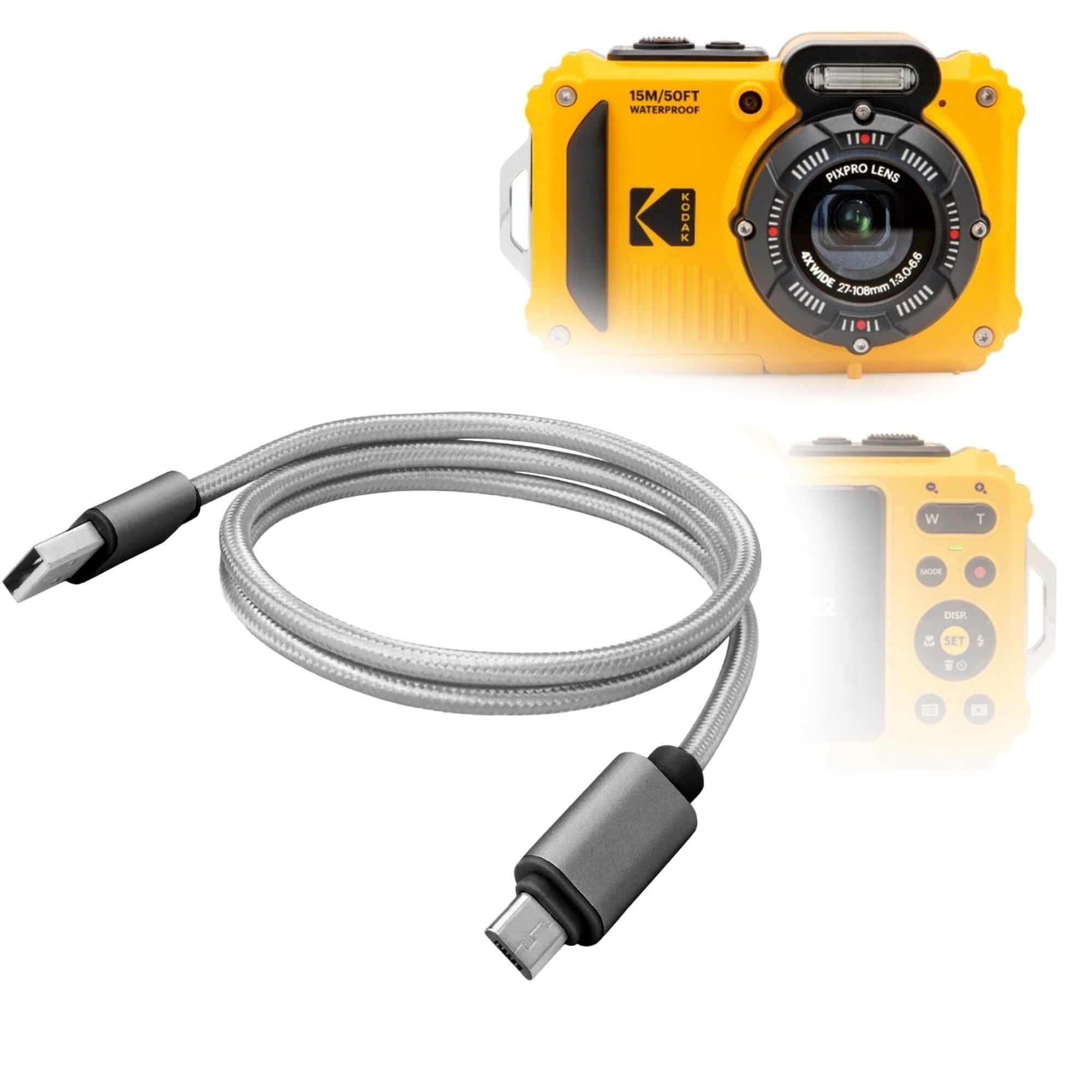 Amazon.com: BoxWave Cable Compatible with Kodak PixPro WPZ2