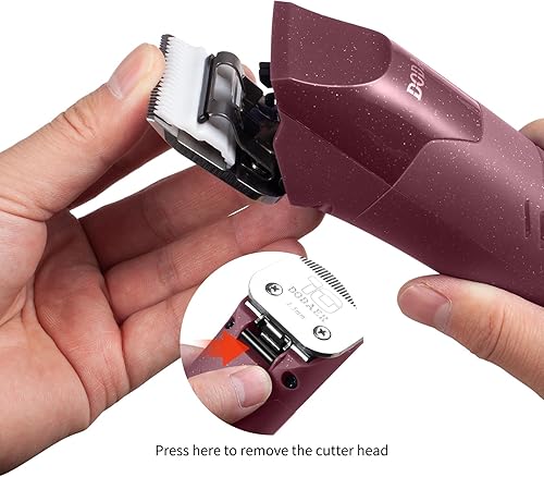 Miniatura 2 de Cortadora eléctrica profesional con cable de 2 velocidades, bajo ruido, diseño de correr fresco y silencioso para abrigos gruesos y pesados, perros,