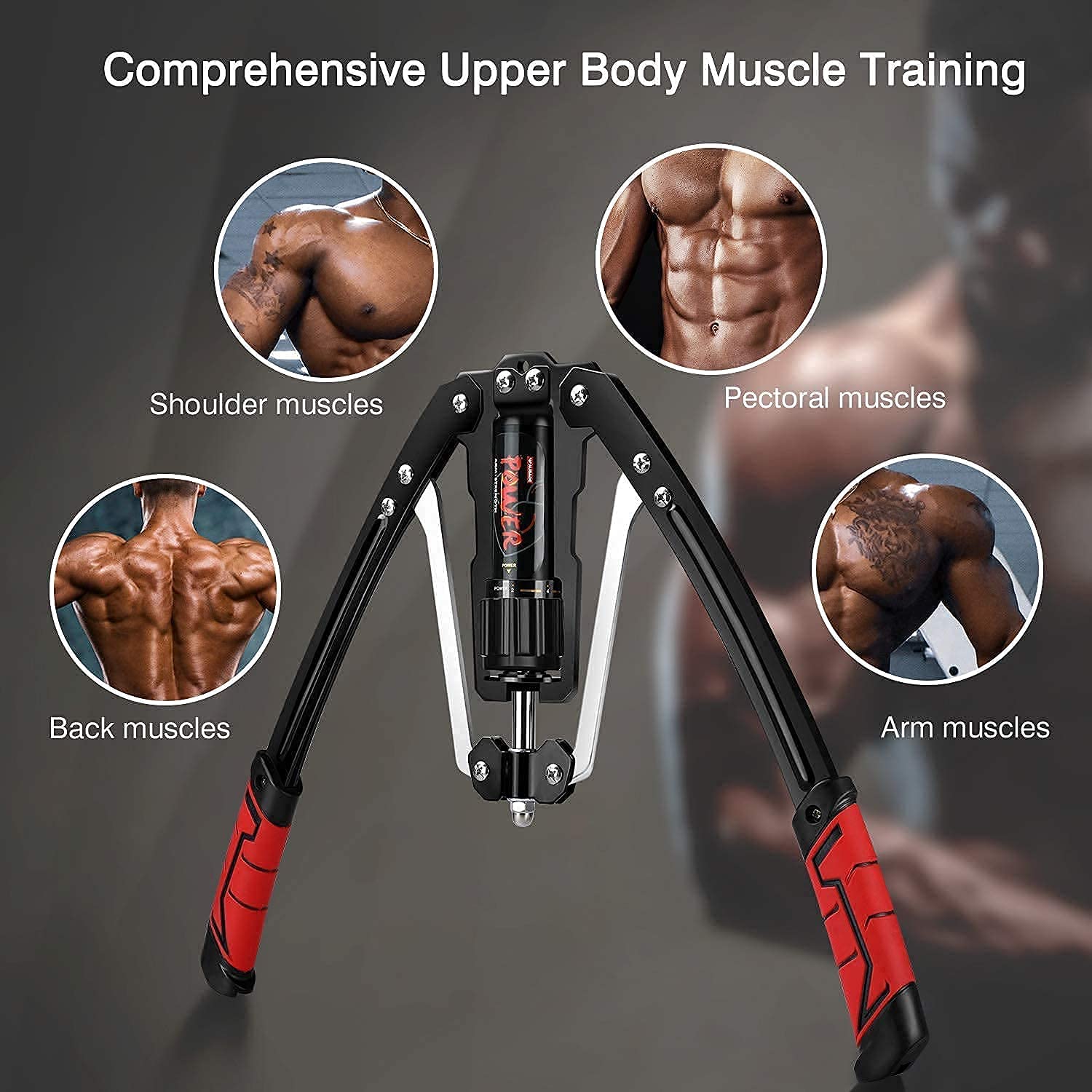 Exerciseur Bras COVVY Twister - Résistance Réglable 10-200kg, Hydraulique, Musculation Épaules/Biceps