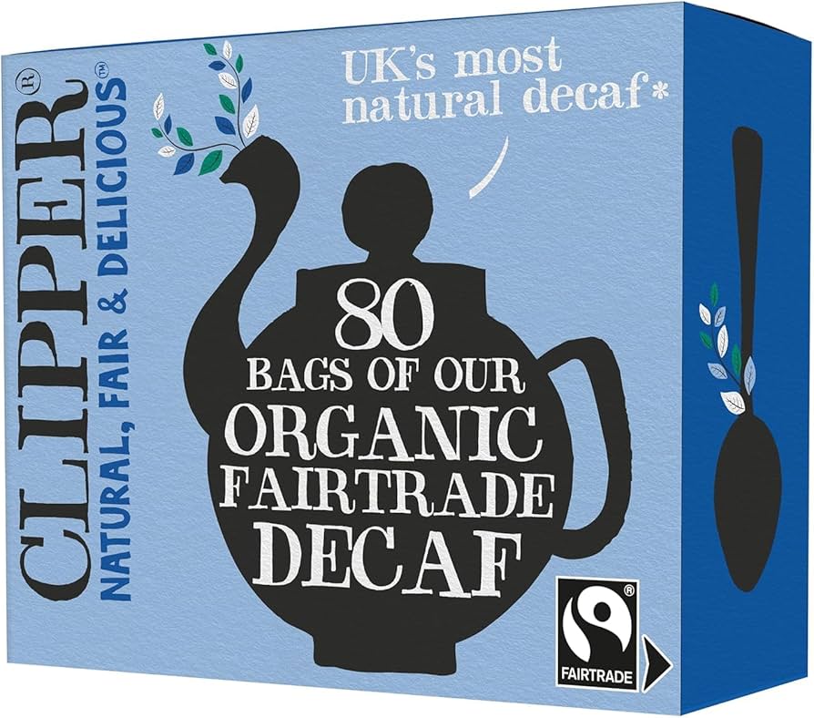 Amazon.com : Clipper Tea Tea Fairtrade Organic Decaf 80 Unbleached