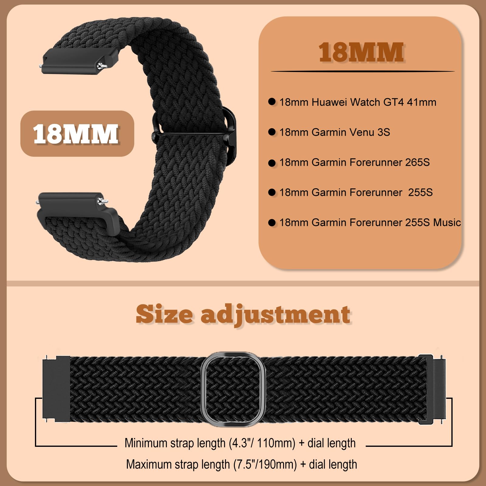 Pulseira De 18mm Para Garmin Venu 3S 2S Vivoactive 4S Vivomove 3S Watch Band Girl Forerunner 265s 255s Pulseira De Silic I.964626438