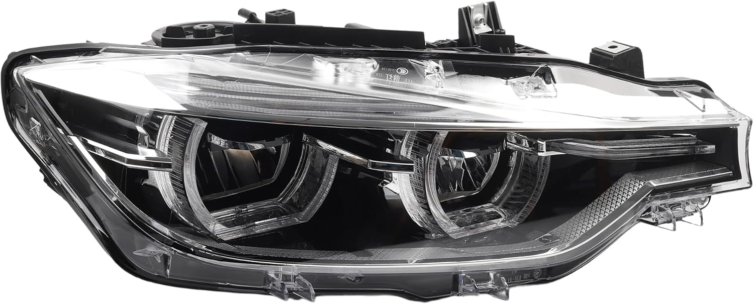Dasbecan LED Headlamp Compatible With BMW F30 3 Series 2016-2019 Left Driver Side Headlight W/O AFS Type Replaces# 63117419629 8738715 63117419630 8738716