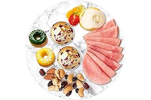 DEAYOU Round Marble Lazy Susan, 18 Inch