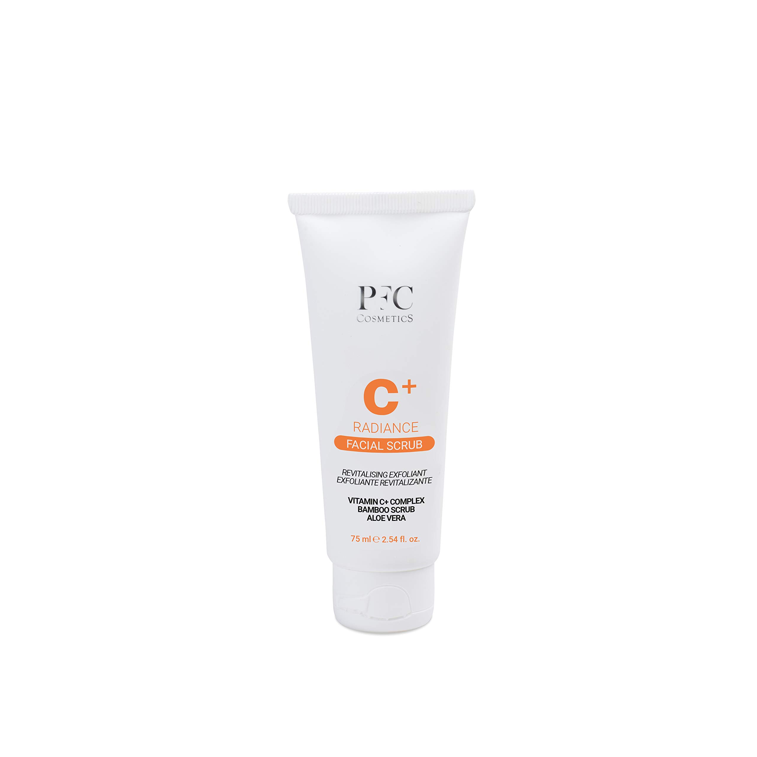 PFC Cosmetics - Crema Exfoliante Facial Scrub con Vitamina C+ Estabilizada.75ml. Limpia y Regenera. Elimina Impurezas y Células Muertas, Suaviza Todo tipo de pieles. Hidratante.Antioxidante
