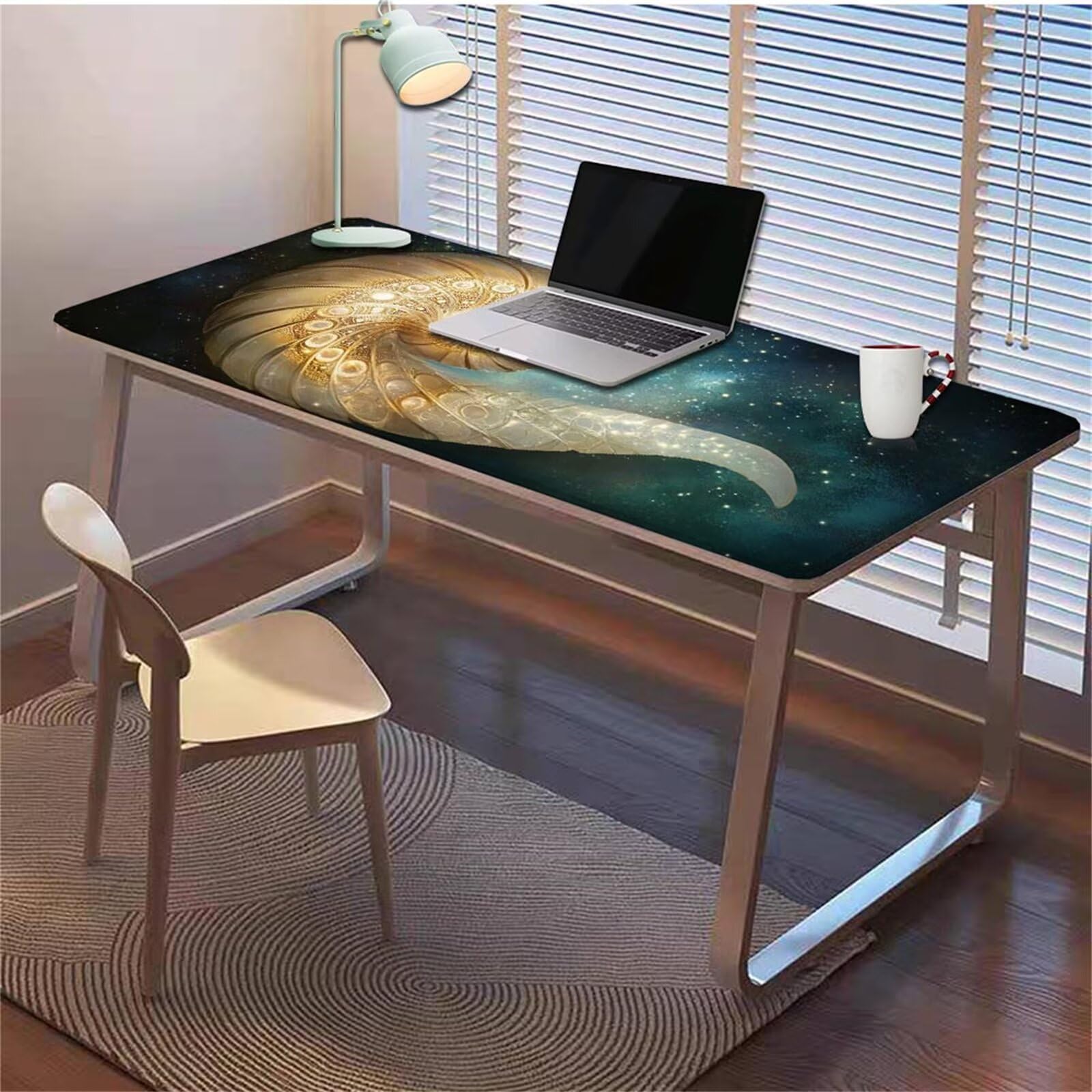 Gamingowa podkładka pod mysz 1200 x 600 x 3 mm, XXL, wodoszczelna, odporna na ścieranie, z przyszytymi krawędziami, podkładka na biurko, poprawia prędkość i precyzję, do laptopa, komputera