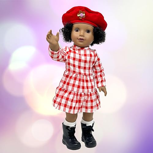 Miniatura 4 de Muñecas de 18 pulgadas con cabello suave y accesorios  Muñeca de cuerpo suave de 18 pulgadas con ojos dormidos, brazos y piernas de vinilo