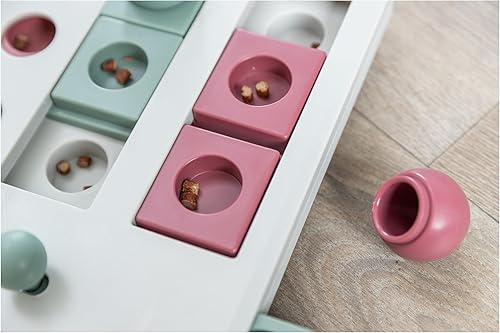 Miniatura 6 de TRIXIE Brain Mover - Juguete interactivo para gatos, juguetes de enriquecimiento para gatos de interior, rompecabezas de golosinas interactivas y