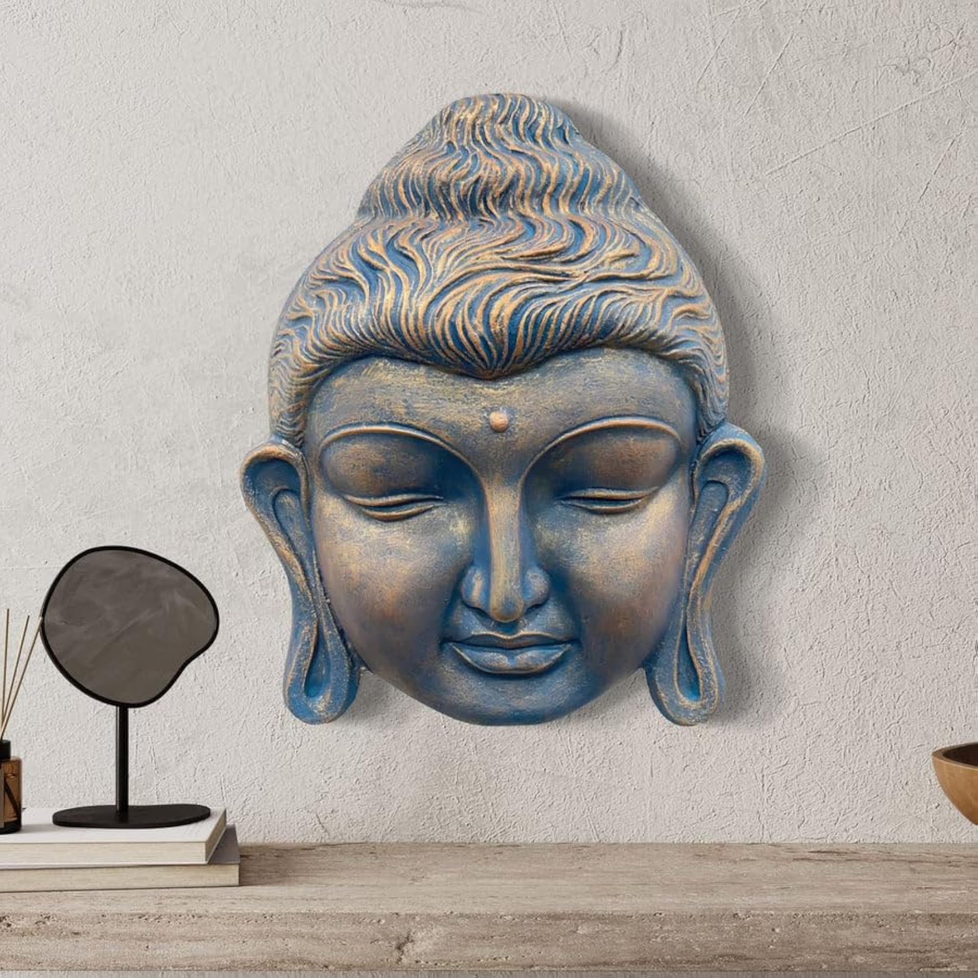 Buddha Face Wall Hanging, Housewarming Painting Gift