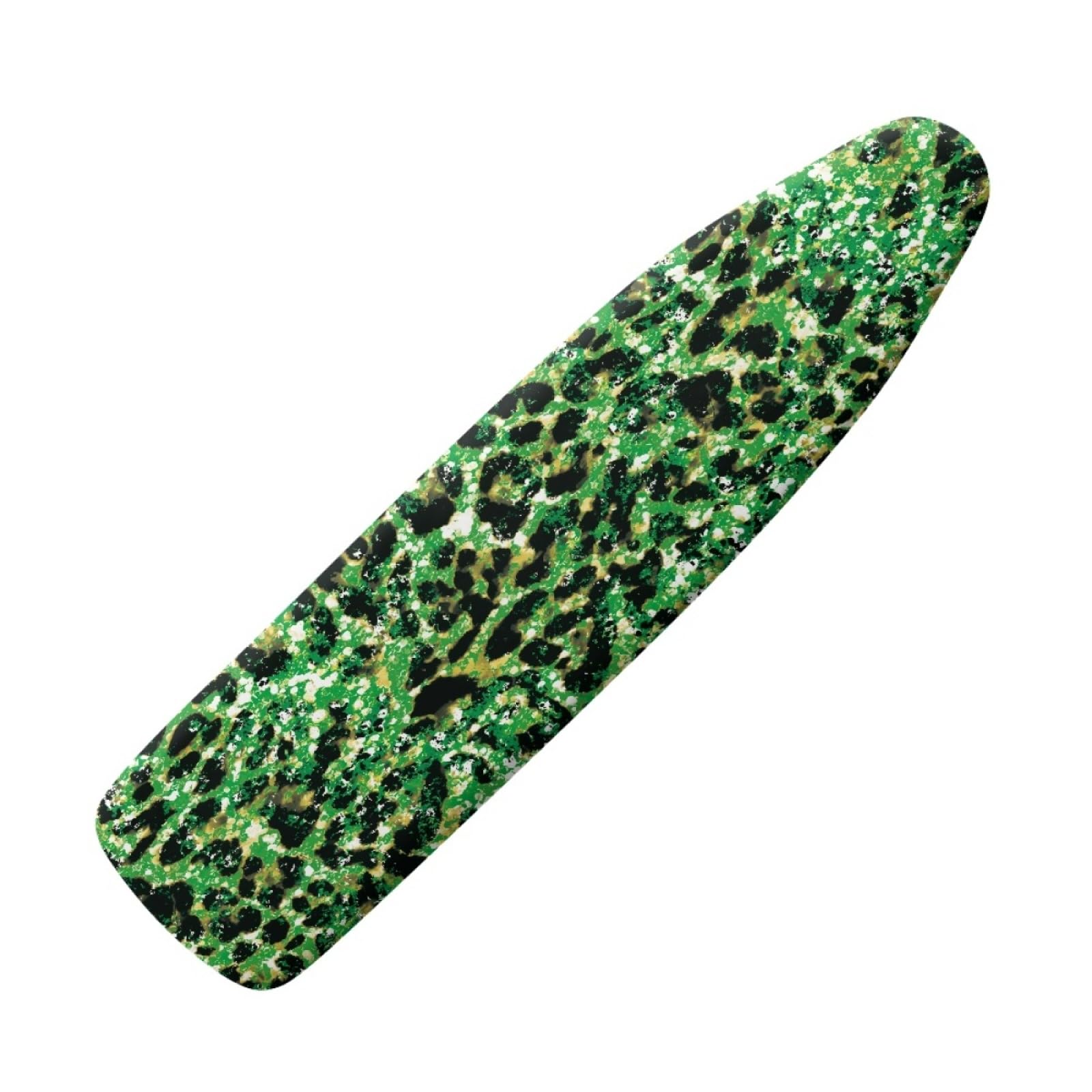 Dwetcxo Green Black Graffiti Ironing Board Covers 135 X 45 Iron Board Covers And Pad Thick Resist Scorching And Staining Thick Easy Fit Iron Cover Adjustable Elastic Rope Ironing Boards Cover 135X45cm