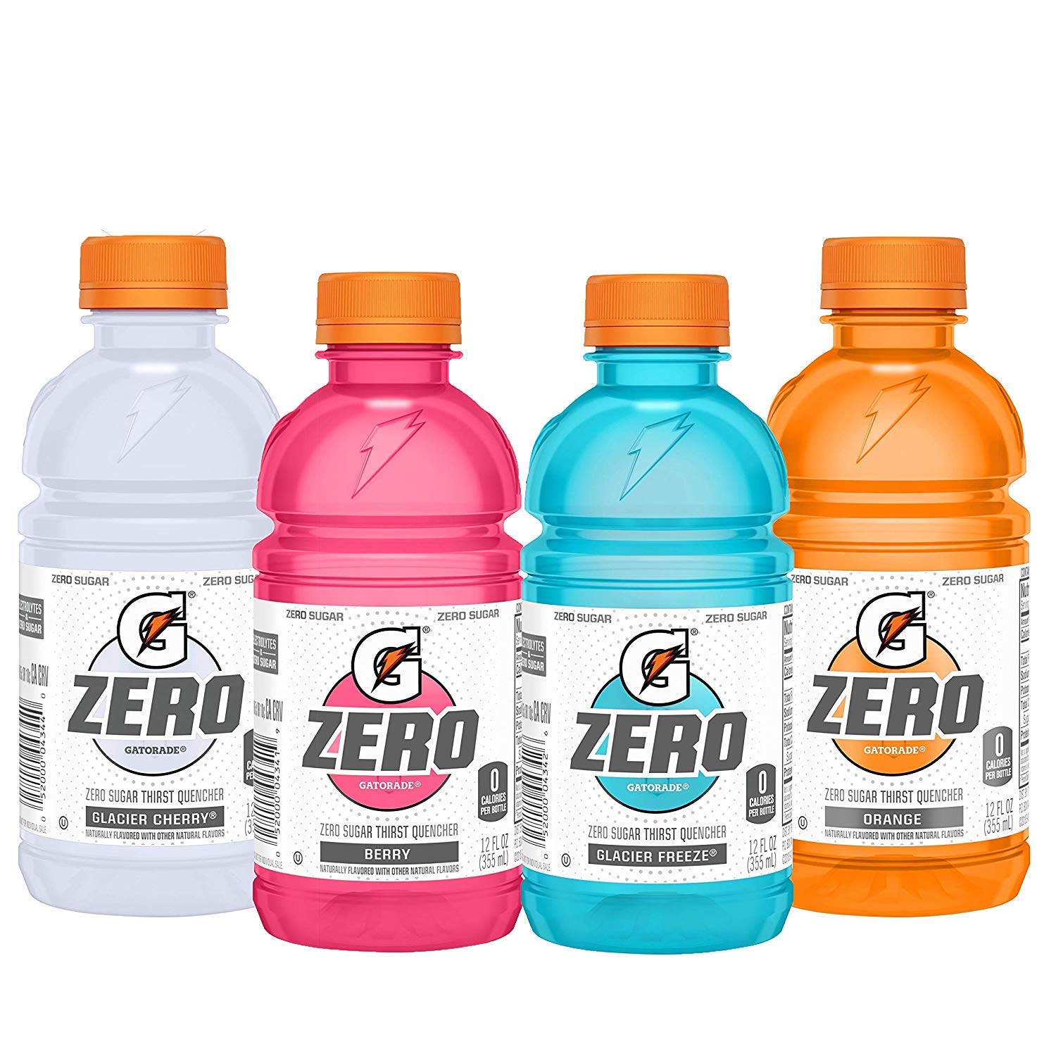 Gatorade Zero Sugar Thirst Quencher, Glacier Cherry Variety Pack, 12 Fl