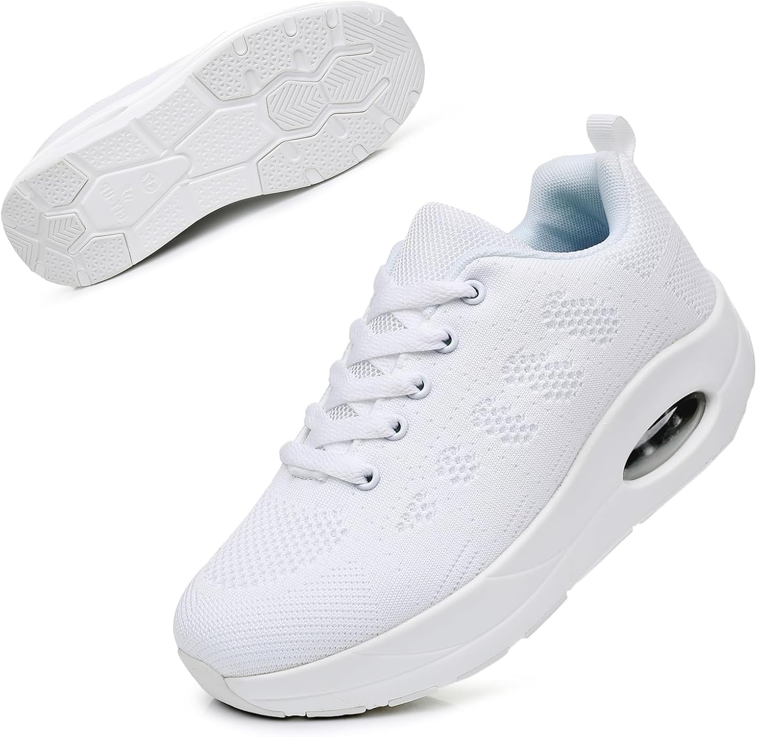 Git-up Women's Arch Support Walking Shoes, Breathable Wide Toe Box Nursing Work Shoes for Plantar Fasciitis, Comfortable Non Slip Orthopedic Sneakers for Flat feet