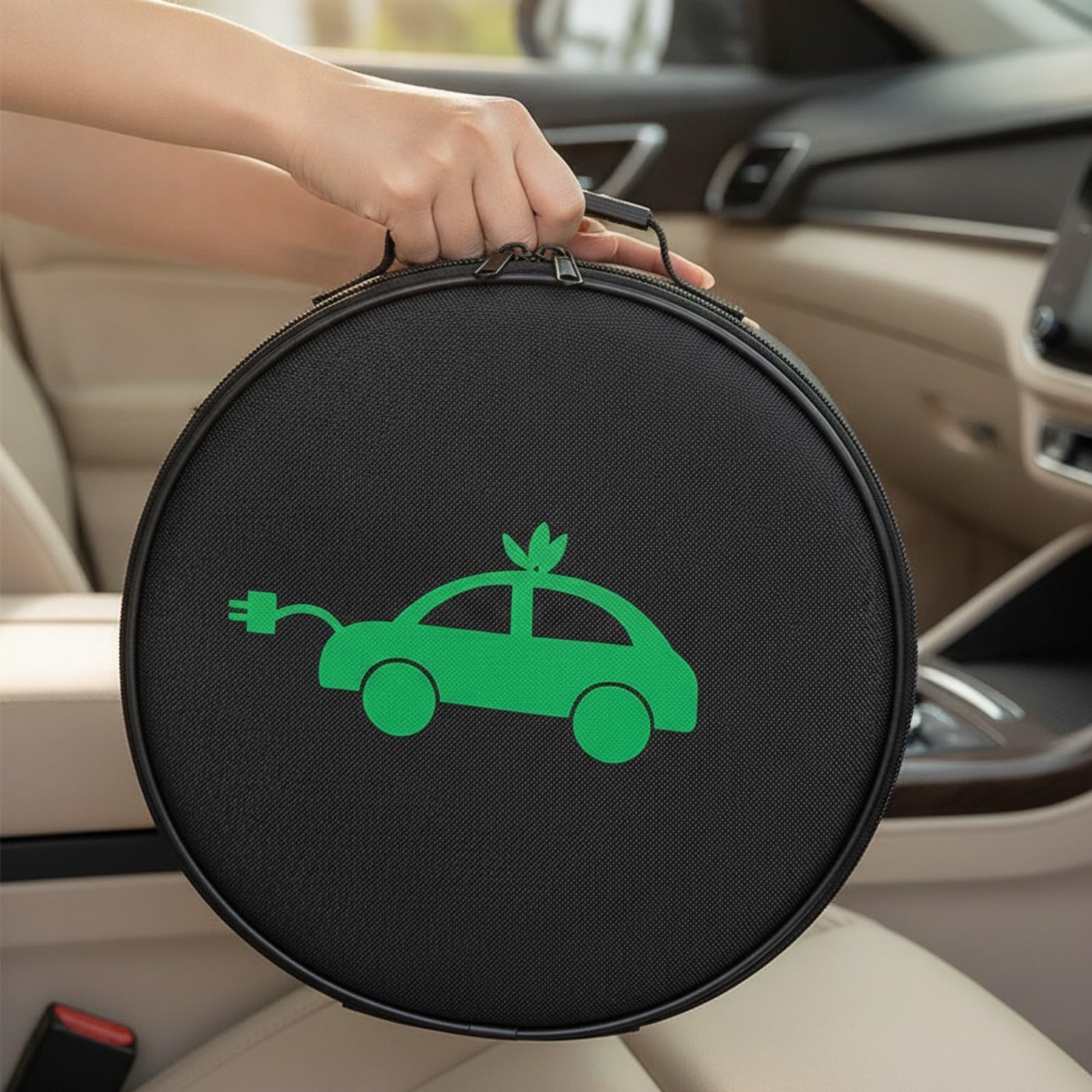 Organizador Cables Portátil Morno | la sorganización en el baúl, Bolsa la Oxford con Asa, Impermeable, para Viajes por, Redondo 1 Capa