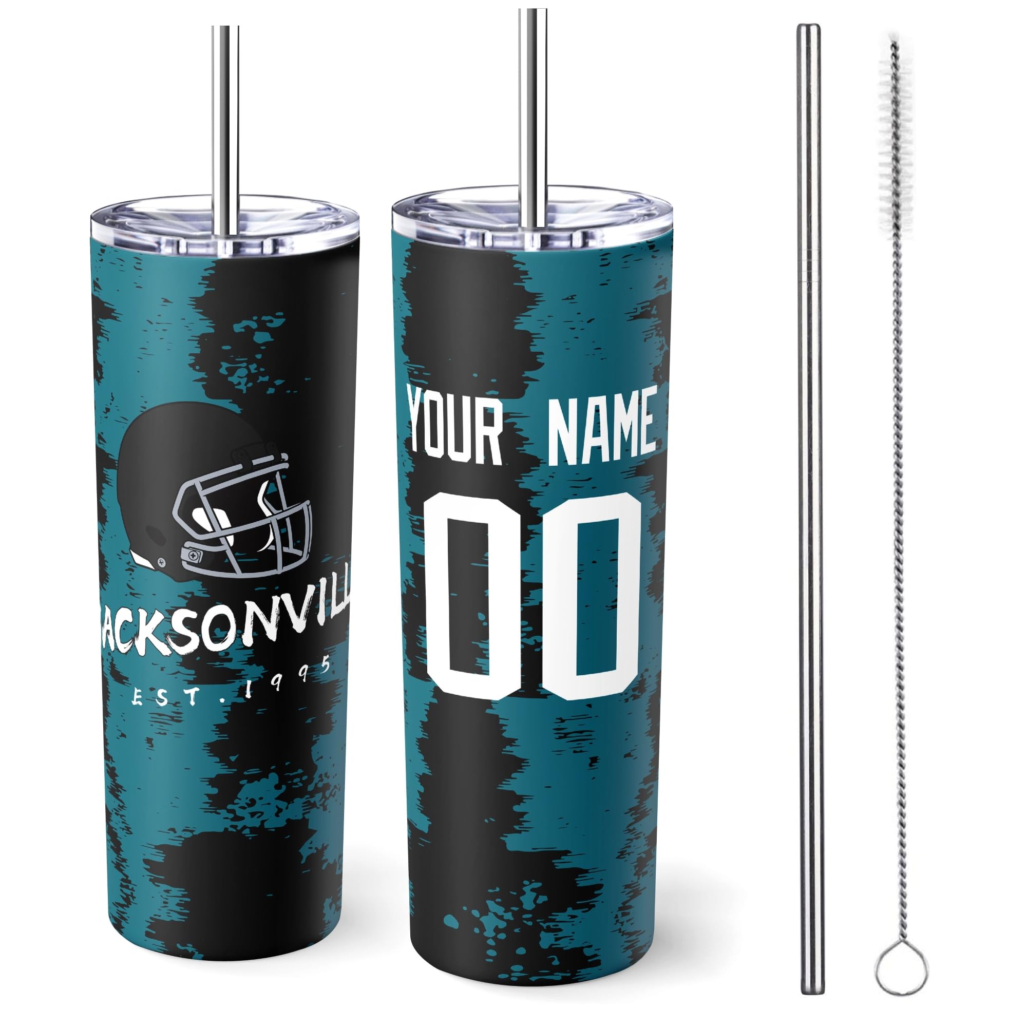 ANTKING Jacksonville Tumbler 20oz Travel Mug Custom Name Number Gift