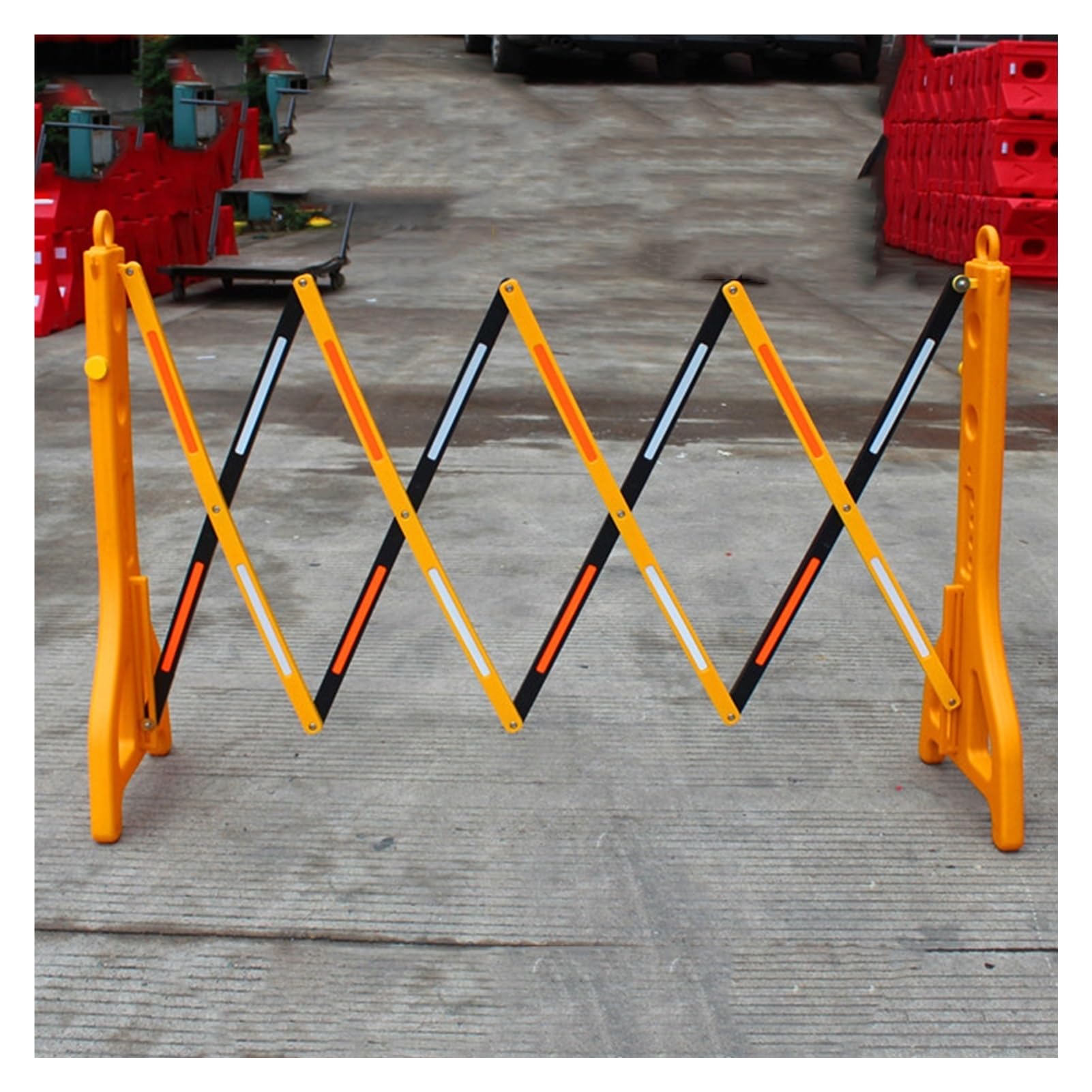 Expandable Mobile Barricade, Plastic Traffic Fence, Expandable Mobile Barricade Portable Expanding, Flexible Fence Mobile Barricade Safety Barrier