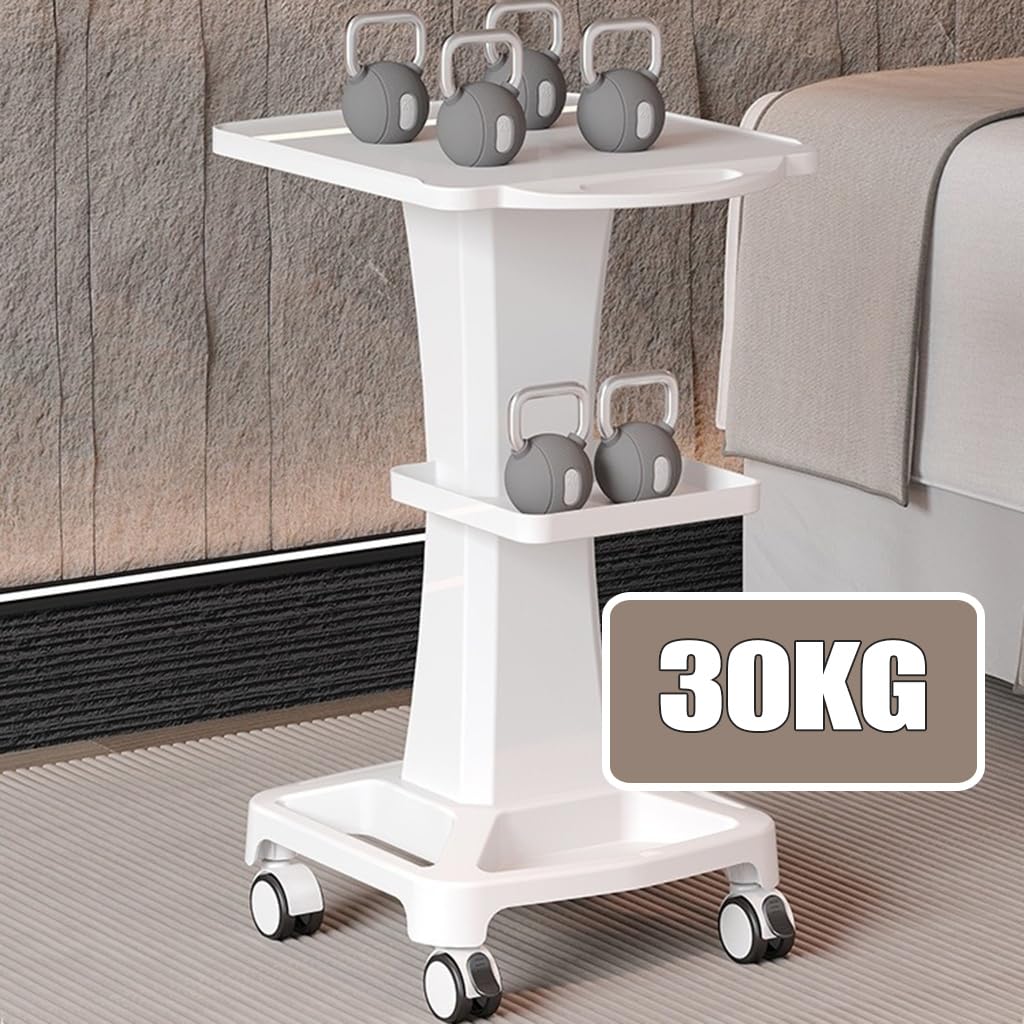 Carrello Mobile per Laptop, Carrello da Laboratorio da Pavimento, Scrivania Portatile Compatta con Ampio Piano di Lavoro, Quattro Ruote Piroettanti, Rotazione A,Grey