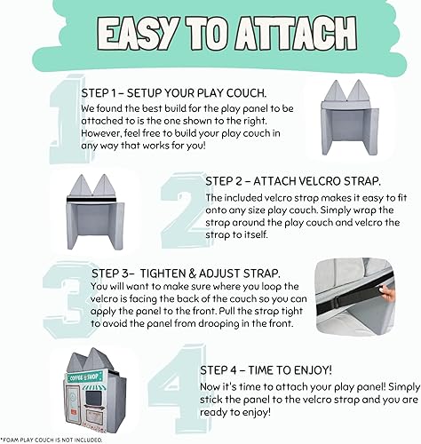 Miniatura 78 de Couch Swag Panel de juego para sofá de espuma para niños, sofá infantil (heladería)