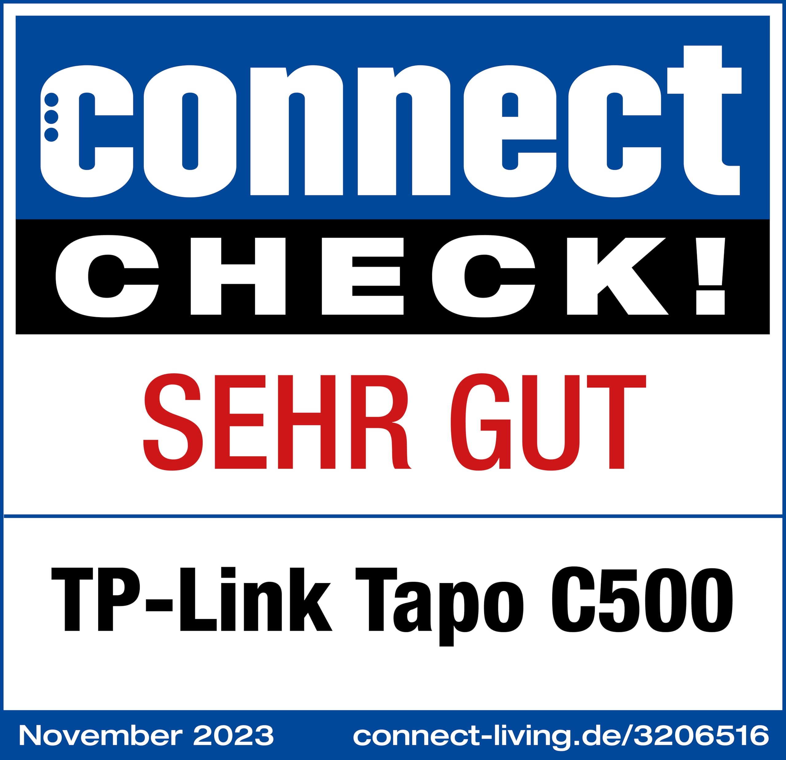 Tapo TP-Link C500 WLAN Überwachungskamera Außen, 360° Sichtbereich, 1080p Auflösung, Bewegungserkennung, Nachtsicht bis zu 30 m, Zwei-Wege-Audio, Kompatibel mit Alexa & Google