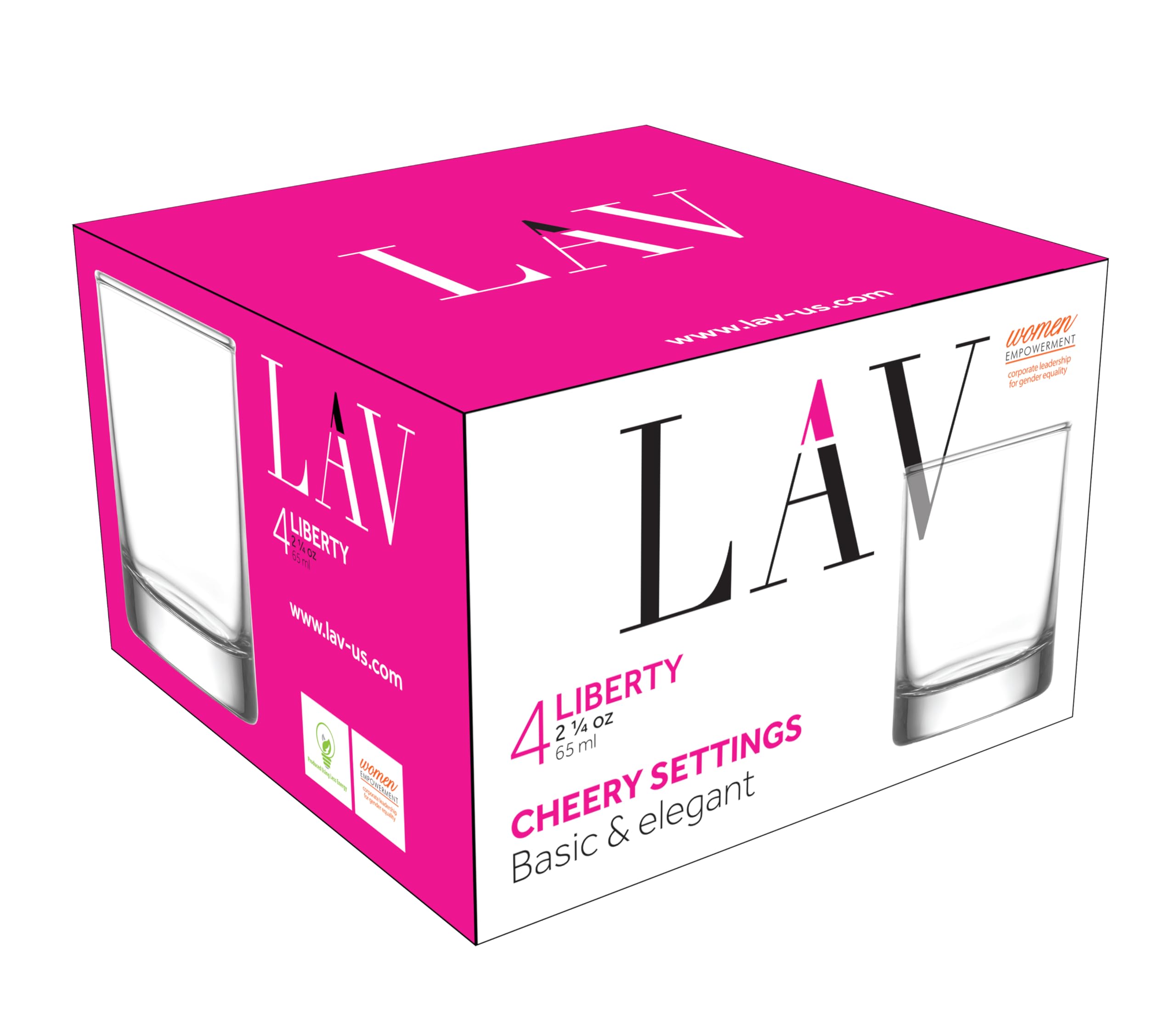 LAV Liberty 6'lı Likör Bardağı