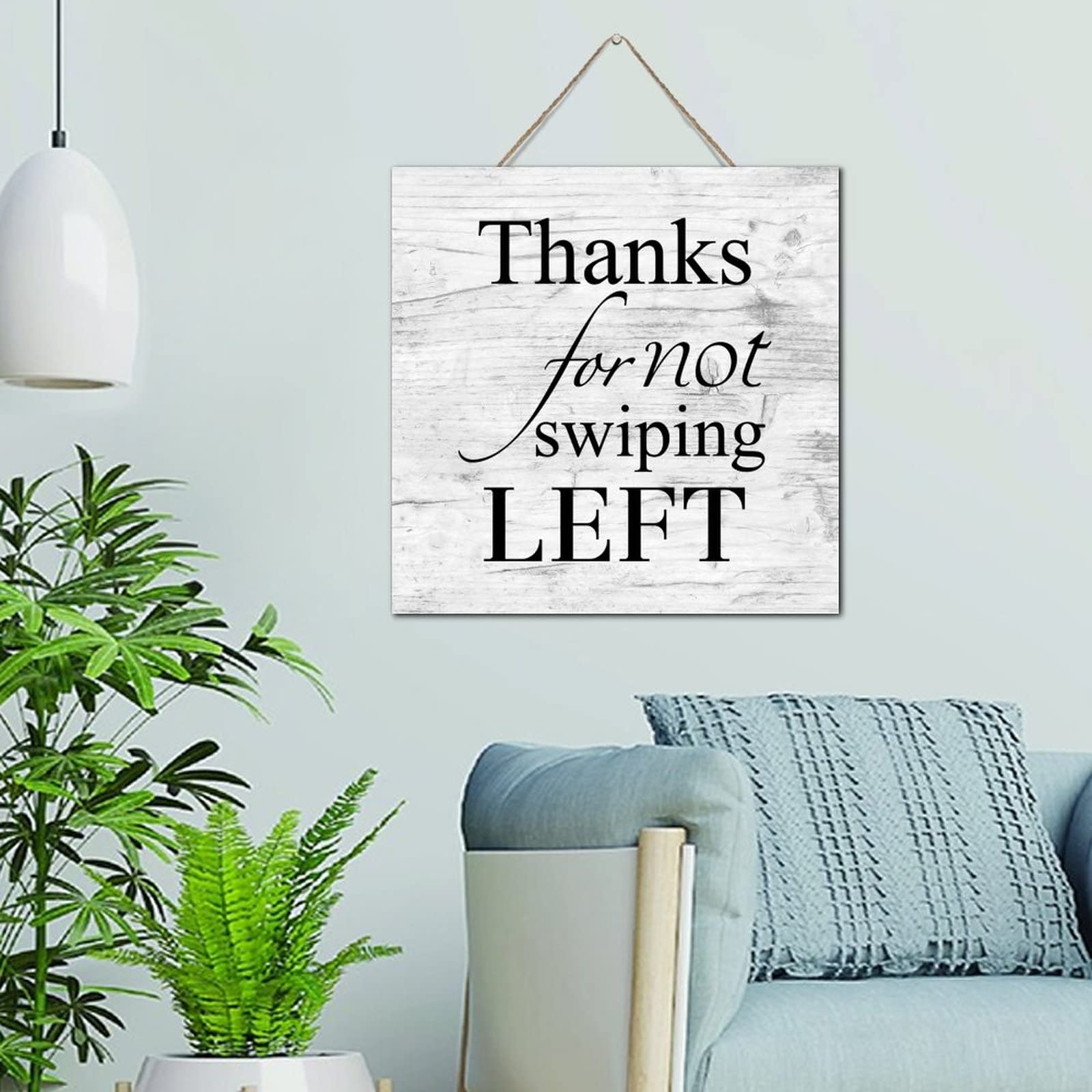 Plaque en bois amusante decoration murale interieur et exterieur panneau suspendu humour couple